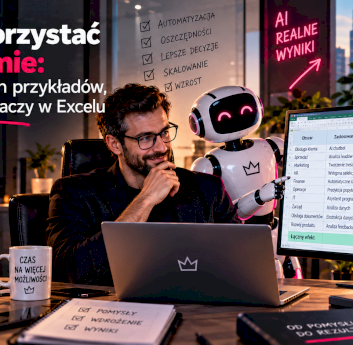 Jak wykorzystać AI w firmie: 10 konkretnych przykładów, które CEO zobaczy w Excelu
