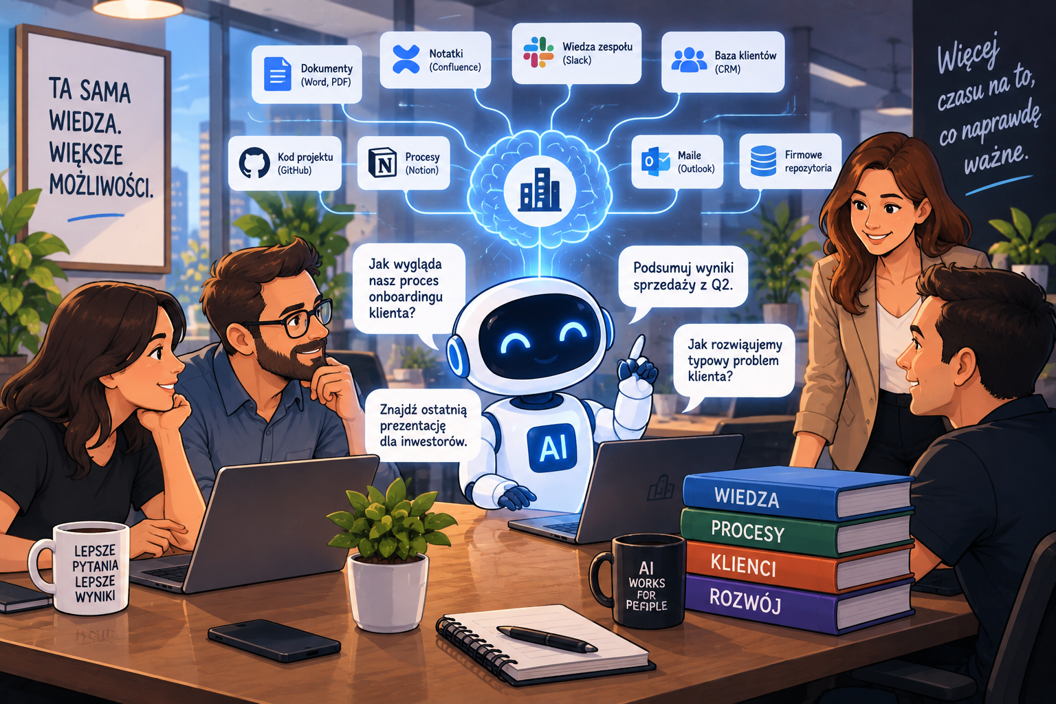 AI, które zna Twoją firmę: jak zbudować firmowego asystenta wiedzy